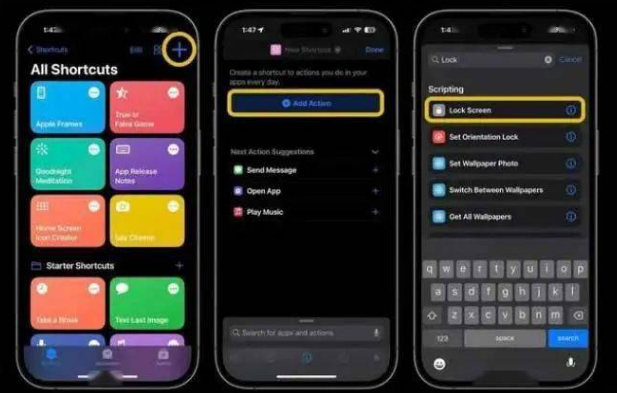 哈密苹果14锁屏维修店分享iPhone14升级iOS16.4后如何创建锁屏快捷方式 