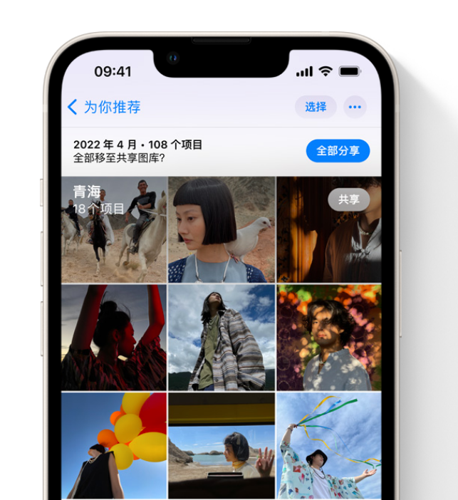 哈密苹果维修网点分享在 iPhone 上使用共享图库 