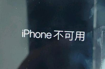 哈密苹果服务网点分享锁屏界面显示“iPhone 不可用”如何解决 