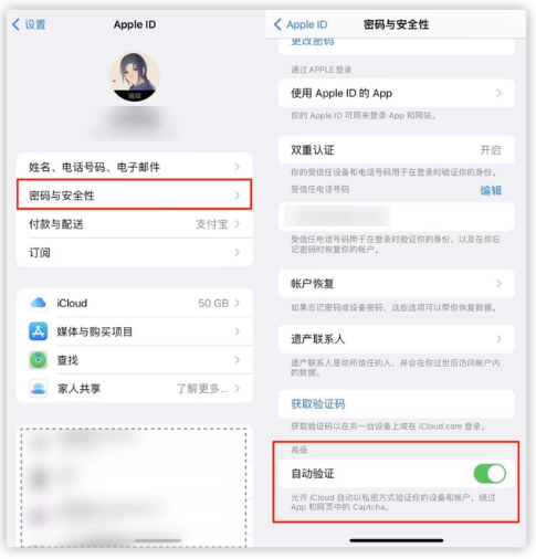 哈密苹果手机维修分享iOS 16 自动验证功能开启方法 